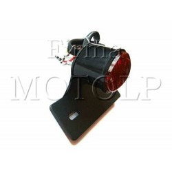 TYLNA LAMPA TYL CZERWONA Z PODSTAWA TABLICY CZARNA