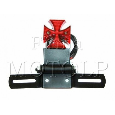 TYLNA LAMPA TYL LED CZERWONA KRZYŻ MALTAŃSKI HOMOLOGACJA E11