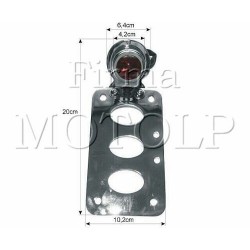 TYLNA LAMPA TYL LED CHROM Z MOCOWANIEM TABLICY