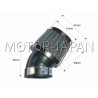 TUNING CHROM CHROMOWANY FILTR STOŻKOWY 38MM 38 MM 38-MM ŁAMANY 45 STOPNI