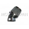TUNING CHROM CHROMOWANY FILTR STOŻKOWY 38MM 38 MM 38-MM ŁAMANY 45 STOPNI