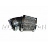 TUNING CHROM CHROMOWANY FILTR STOŻKOWY 38MM 38 MM 38-MM ŁAMANY 45 STOPNI