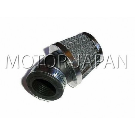 TUNING CHROM CHROMOWANY FILTR STOŻKOWY 38MM 38 MM 38-MM ŁAMANY 45 STOPNI