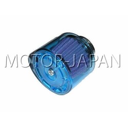 TUNING CHROM CHROMOWANY FILTR STOŻKOWY 35MM 35 MM 35-MM NIEBIESKA NAKŁADKA