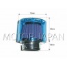TUNING CHROM CHROMOWANY FILTR STOŻKOWY 38MM 38 MM 38-MM NIEBIESKA NAKŁADKA