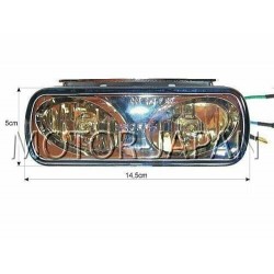REFLEKTORY LIGHTBARY LAMPY PRZOD PODWOJNE 12V PARA 