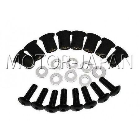 ŚRUBY ŚRUBKI DO SZYBY SZYB ALUMINIOWE CZARNE M5 15MM