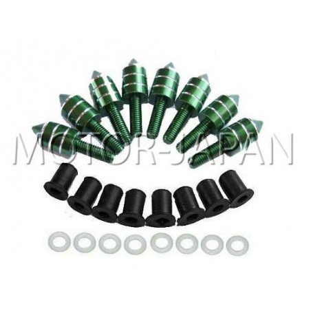 ŚRUBY ŚRUBKI DO SZYBY SZYB ALUMINIOWE ZIELONE M5 15MM