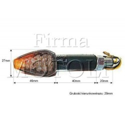 MIGACZE KIERUNKOWSKAZY KIERUNKI CARBON LED HOMOLOGACJA E11