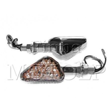 MIGACZE KIERUNKOWSKAZY KIERUNKI CHROMOWANE LED HOMOLOGACJA E11