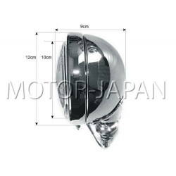 REFLEKTOR LIGHTBAR LAMPA PRZOD 4,5 CALA CHROM HOMOLOGACJA E4