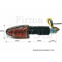 MIGACZE KIERUNKOWSKAZY KIERUNKI CZARNE HOMOLOGACJA E9