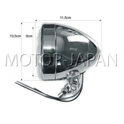 REFLEKTOR LIGHTBAR LAMPA PRZOD 4 CALE CHROM HOMOLOGACJA E4
