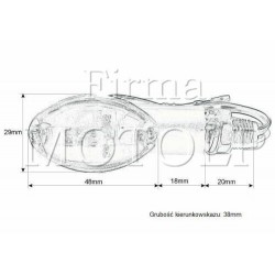 MIGACZE KIERUNKOWSKAZY CZARNE HOMOLOGACJA E11