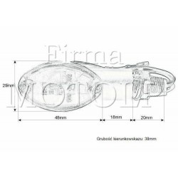 MIGACZE KIERUNKOWSKAZY CIEMNY CARBON HOMOLOGACJA E11