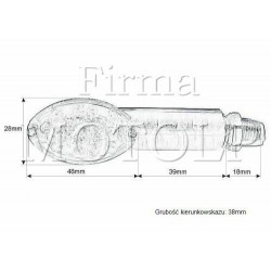 MIGACZE KIERUNKOWSKAZY CZARNE HOMOLOGACJA E11