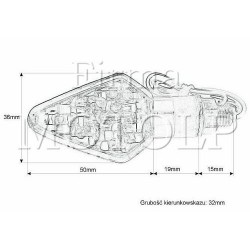 MIGACZE KIERUNKOWSKAZY LED CZARNE HOMOLOGACJA E11
