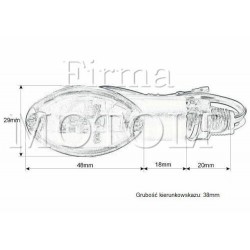 MIGACZE KIERUNKOWSKAZY CZARNE LED HOMOLOGACJA E11