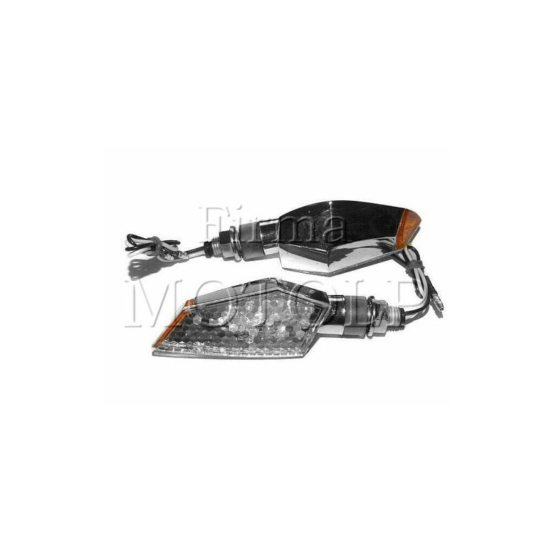 MIGACZE KIERUNKOWSKAZY LED CHROM HOMOLOGACJA E11