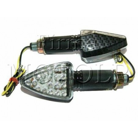 MIGACZE KIERUNKOWSKAZY CIEMNY CARBON LED HOMOLOGACJA E11