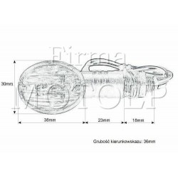 MIGACZE KIERUNKOWSKAZY CARBON UNIWERSALNE HOMOLOGACJA E11