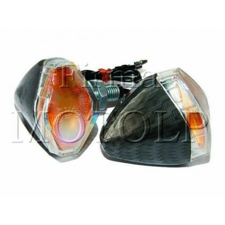 MIGACZE KIERUNKOWSKAZY CIEMNY CARBON UNIWERSALNE HOMOLOGACJA E11