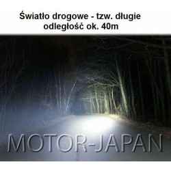 REFLEKTOR LAMPA PRZÓD CZARNA LED HARLEY BUGGY HOMOLOGACJA E4