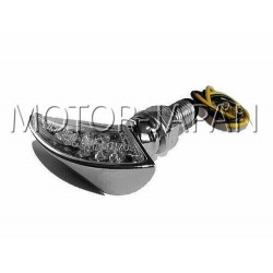 KIERUNKOWSKAZY MIGACZE LED CHROM METALOWE HOMOLOGACJA