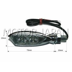 UNIWERSALNE KIERUNKOWSKAZY MIGACZE CHROMOWANE METALOWE HOMOLOGACJA E9