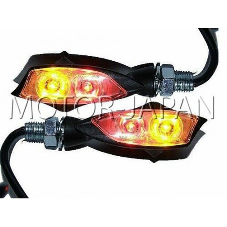 KIERUNKOWSKAZY MIGACZE KIERUNKI TYLNA LAMPA LED CARBON METALOWE HOMOLOGACJA