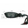 KIERUNKOWSKAZY MIGACZE KIERUNKI TYLNA LAMPA LED CZARNE METALOWE HOMOLOGACJA