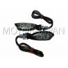 KIERUNKOWSKAZY MIGACZE KIERUNKI TYLNA LAMPA LED CZARNE METALOWE HOMOLOGACJA