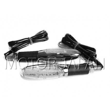 MIGACZE KIERUNKOWSKAZY KIERUNKI UNIWERSALNE CHROM LED HOMOLOGACJA E6