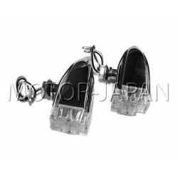 KIERUNKOWSKAZY MIGACZE KIERUNKI CHROMOWANE METALOWE LED HOMOLOGACJA E11