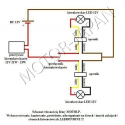 PRZERYWACZE OPORNIKI MIGACZY KIERUNKOWSKAZÓW LED