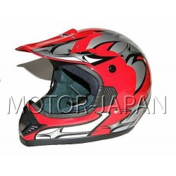 KASK CROSS ENDURO ATV QUAD CAN CZERWONY 606-RED/V