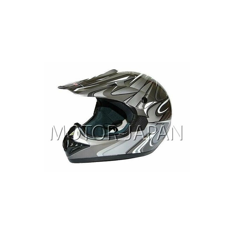 KASK CROSS ENDURO ATV QUAD CAN SZARY GREY/SDH