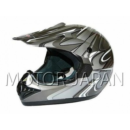 KASK CROSS ENDURO ATV QUAD CAN SZARY GREY/SDH