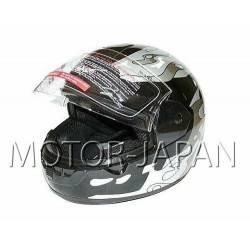 KASK INTEGRALNY PELNY CAN CZARNO-SZARY 603-BLACK/U