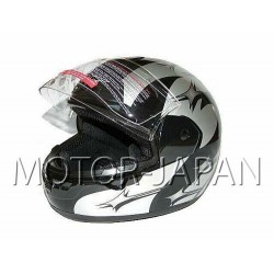 KASK INTEGRALNY PELNY CAN CZARNO-SZARY 603-BLACK/V