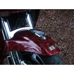 CHROMOWANY ORZEŁ ORNAMENT METALOWY NA BŁOTNIK CHOPPER DRAG