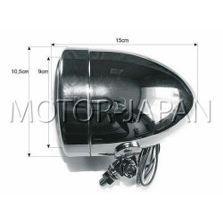 REFLEKTOR LIGHTBAR LAMPA PRZOD 4 CALE CHROM HOMOLOGACJA E9