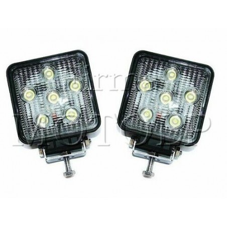 REFLEKTORY LIGHTBARY HALOGENY PRZOD LED 6 DIOD 12V