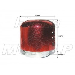 TUNING CZERWONY FILTR STOŻKOWY 28MM 28 MM 28-MM M1 METALOWA NAKŁADKA