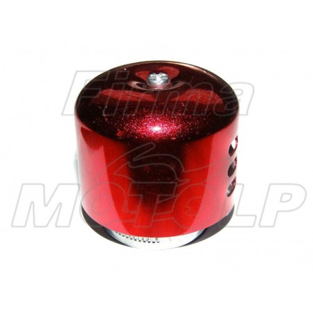TUNING CZERWONY FILTR STOŻKOWY 28MM 28 MM 28-MM M1 METALOWA NAKŁADKA