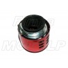 TUNING CZERWONY FILTR STOŻKOWY 28MM 28 MM 28-MM M1 METALOWA NAKŁADKA