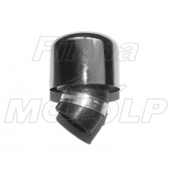 TUNING CHROM CHROMOWANY FILTR STOŻKOWY 38MM 38 MM 38-MM M2 45 STOPNI METALOWA NAKŁADKA