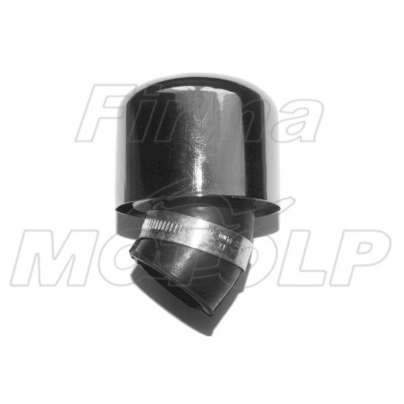 TUNING CHROM CHROMOWANY FILTR STOŻKOWY 38MM 38 MM 38-MM M2 45 STOPNI METALOWA NAKŁADKA