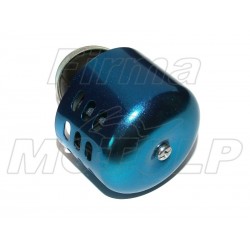 TUNING NIEBIESKI FILTR STOŻKOWY 38MM 38 MM 38-MM M2 45 STOPNI METALOWA NAKŁADKA