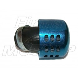 TUNING NIEBIESKI FILTR STOŻKOWY 38MM 38 MM 38-MM M2 45 STOPNI METALOWA NAKŁADKA